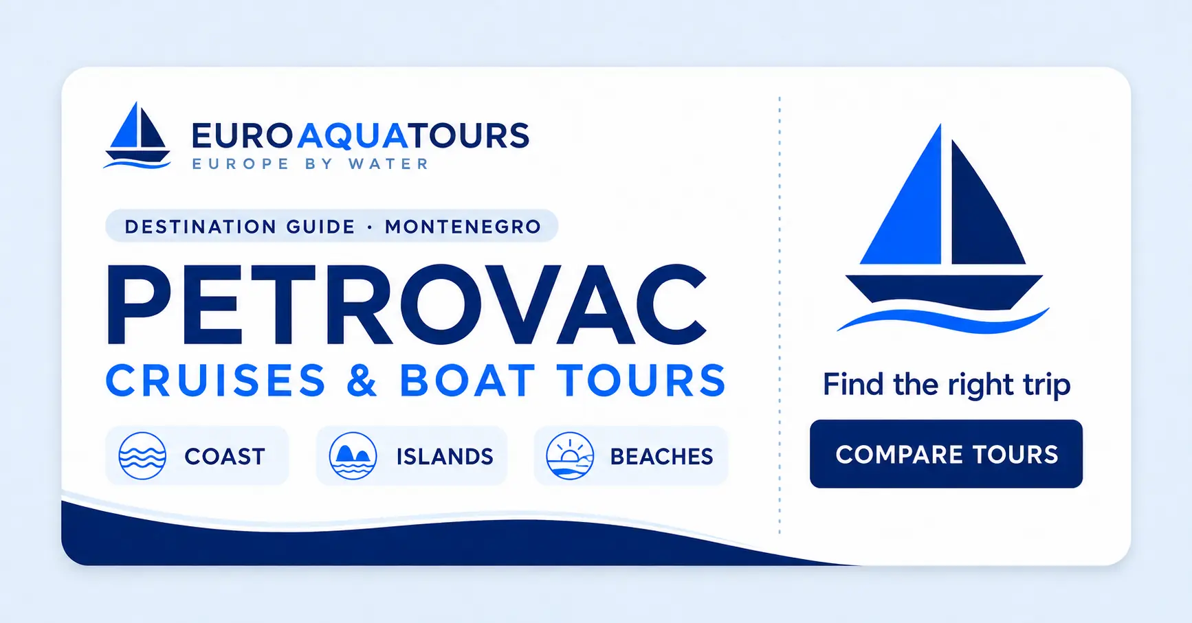 Petrovac, Montenegro cruises and boat tours destination guide by EuroAquaTours