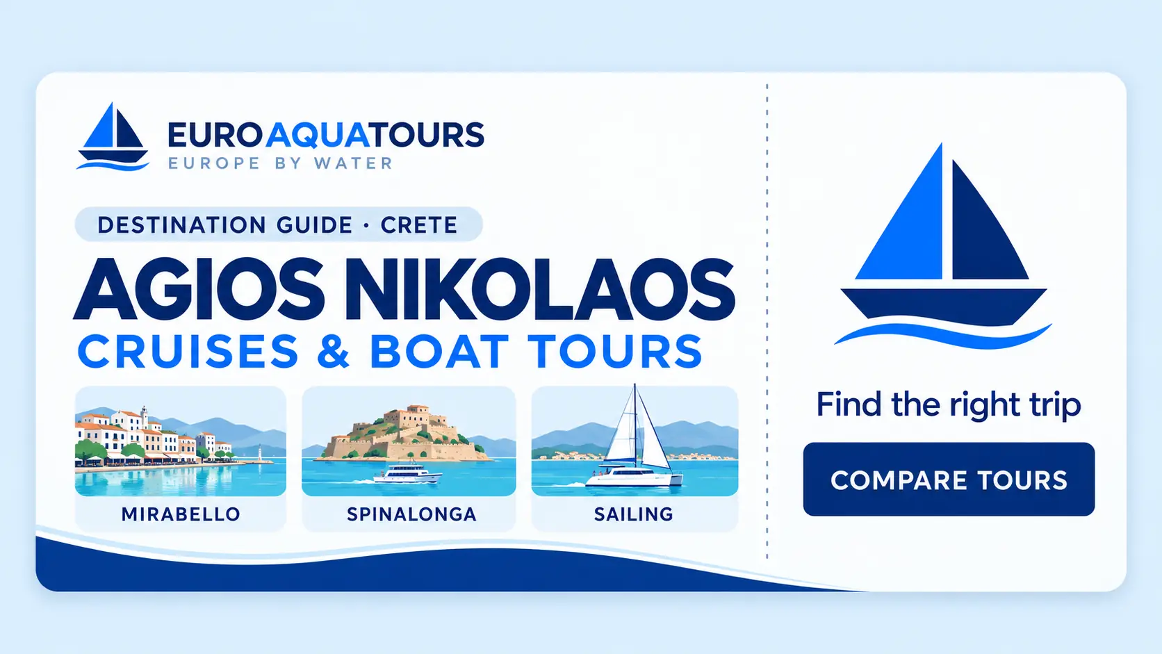 Agios Nikolaos, Crete cruises and boat tours destination guide by EuroAquaTours