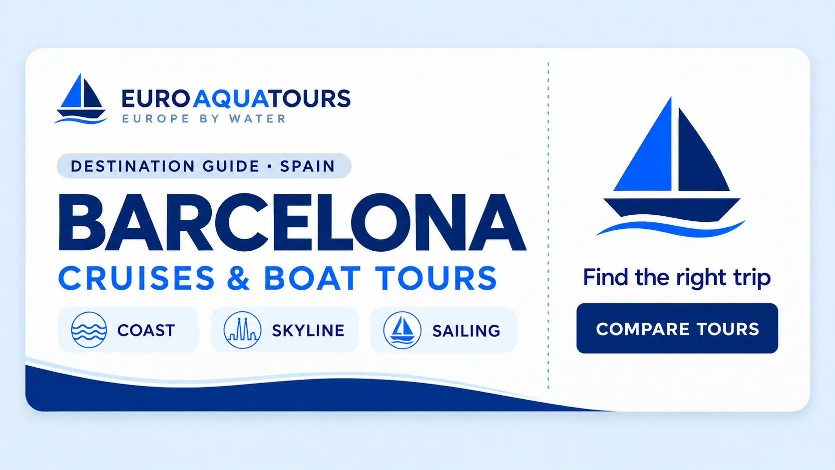 Barcelona, Spain cruises and boat tours destination guide by EuroAquaTours