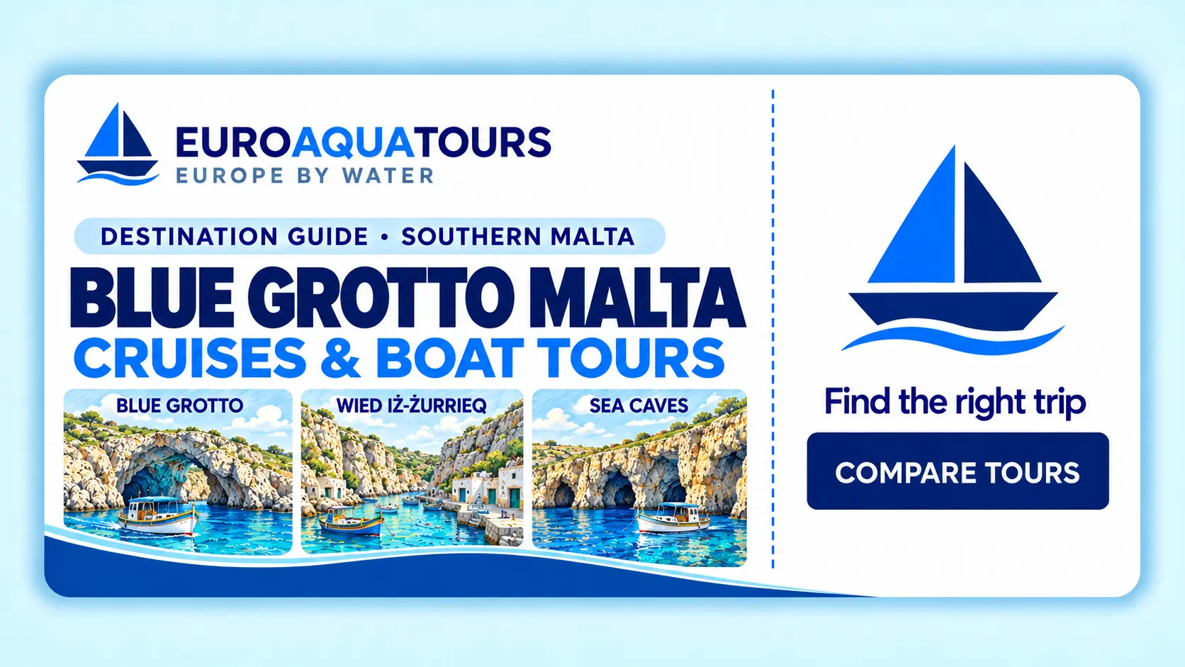 Blue Grotto Malta boat tours with sea caves, limestone cliffs and coastal scenery
