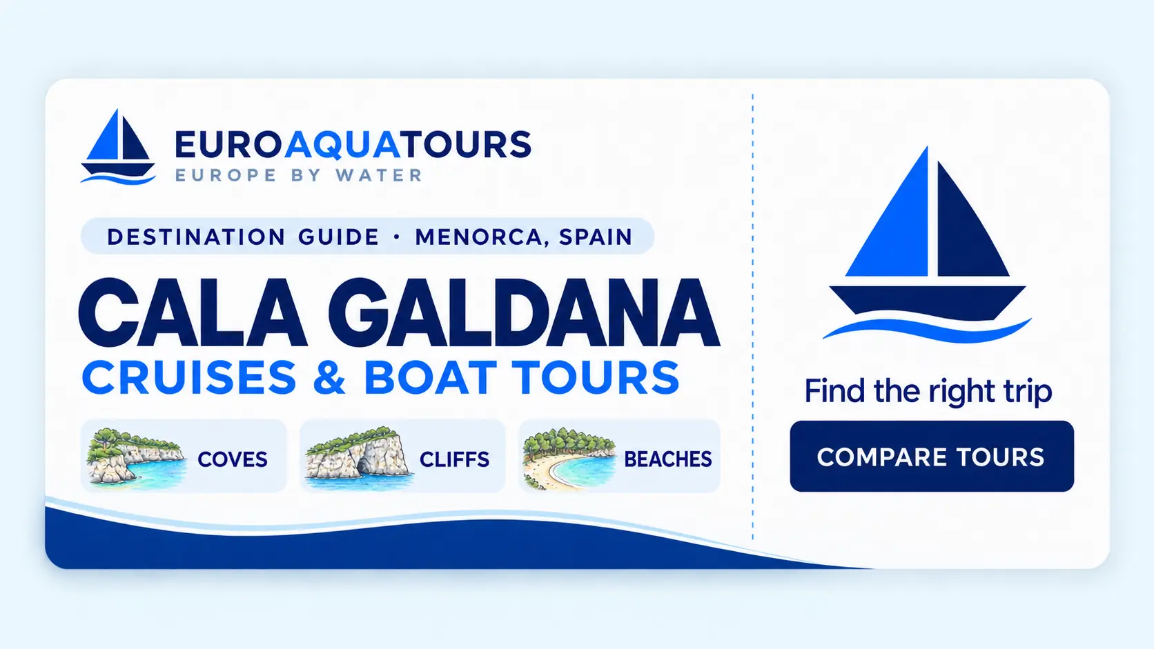 Cala Galdana boat tours with Menorca coves, limestone cliffs and beaches