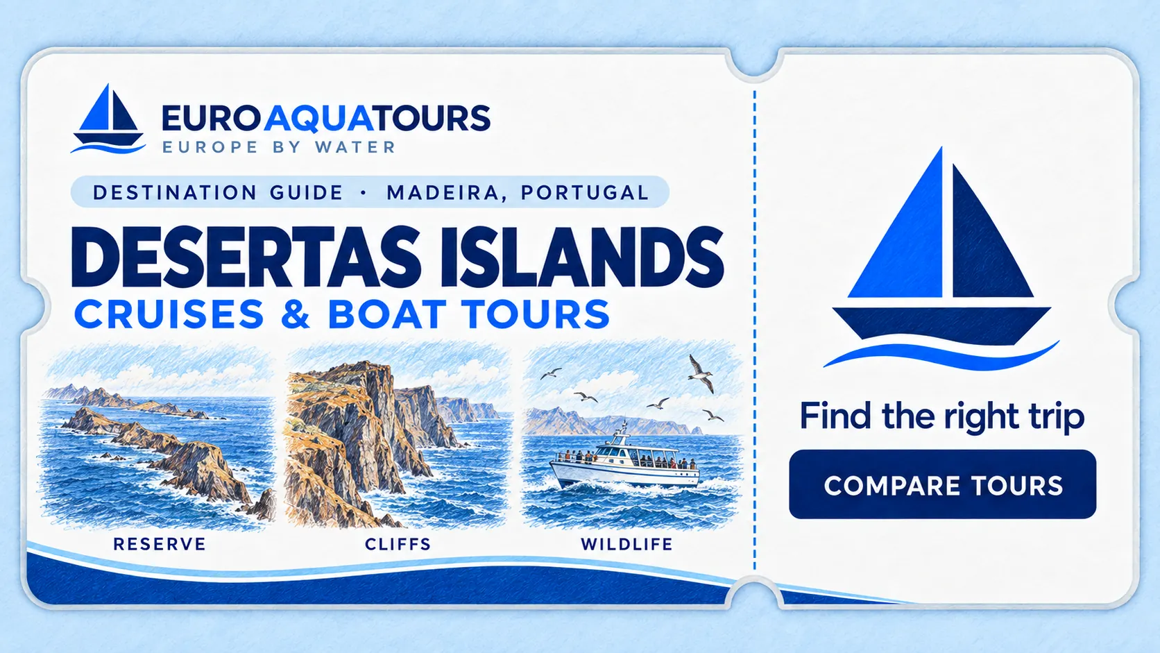Desertas Islands boat tours with protected islands, Atlantic cliffs and wildlife watching