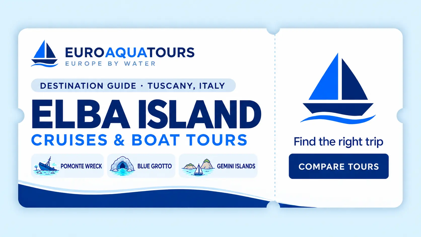 Elba Island boat tours with the Pomonte wreck, Blue Grotto and Gemini Islands