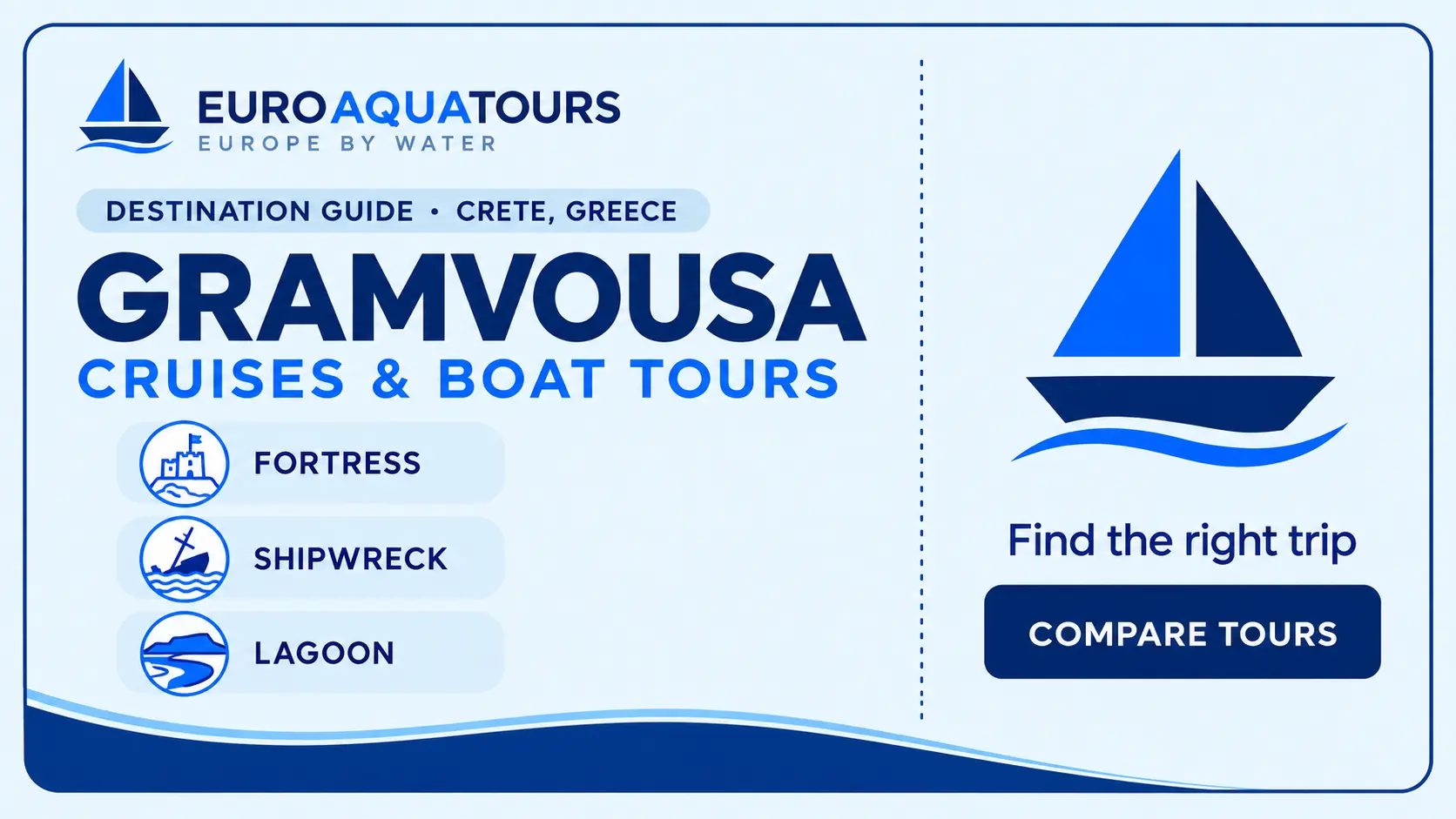 Gramvousa, Crete cruises and boat tours destination guide by EuroAquaTours
