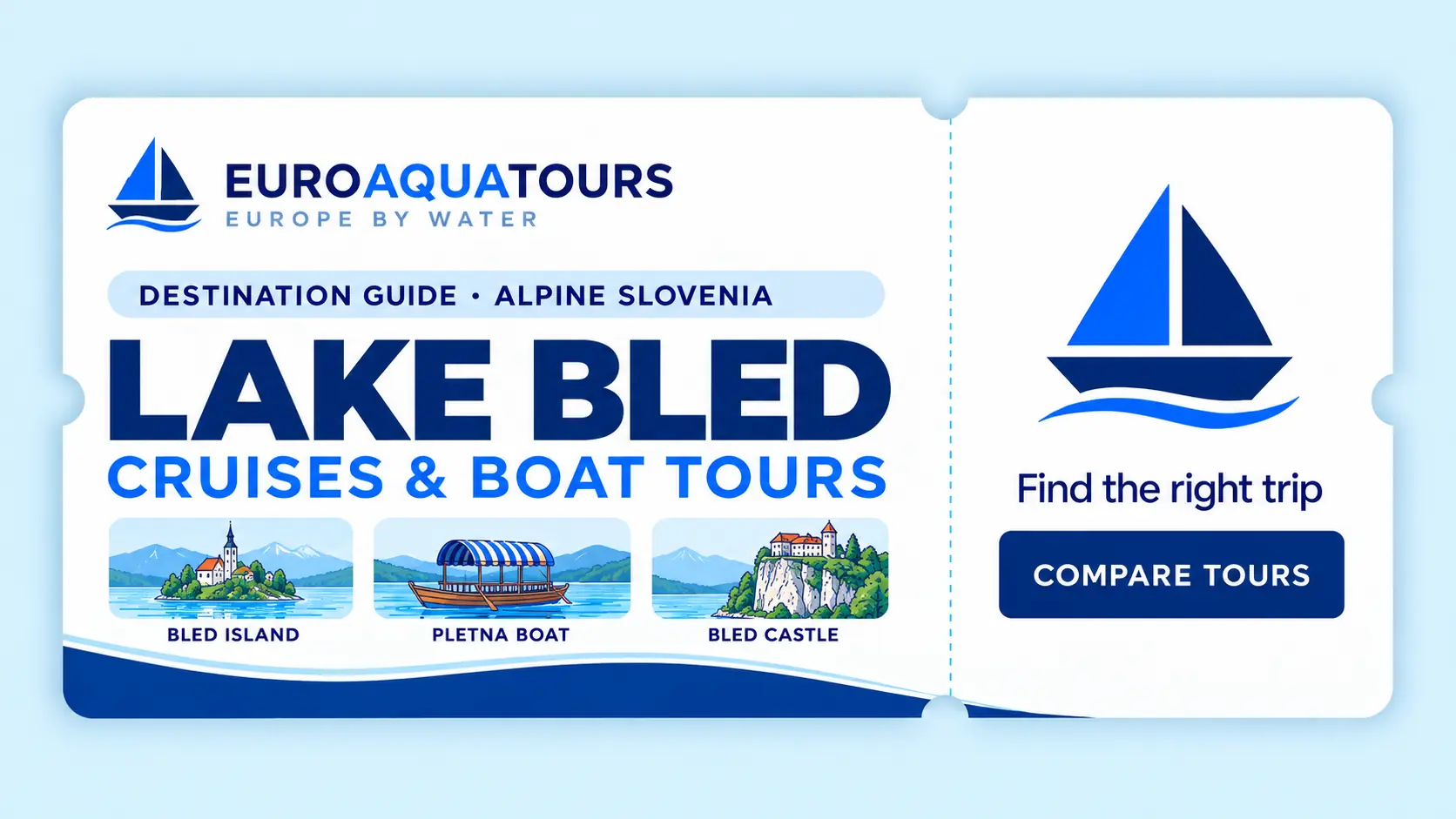 Lake Bled boat tours with Bled Island, traditional pletna boats and Bled Castle