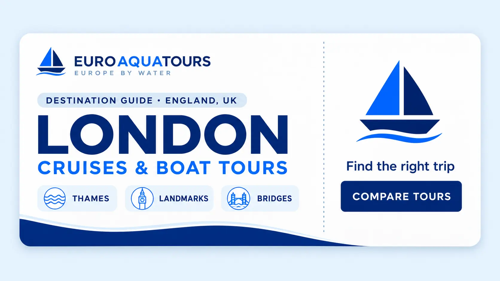 London, England cruises and boat tours destination guide by EuroAquaTours