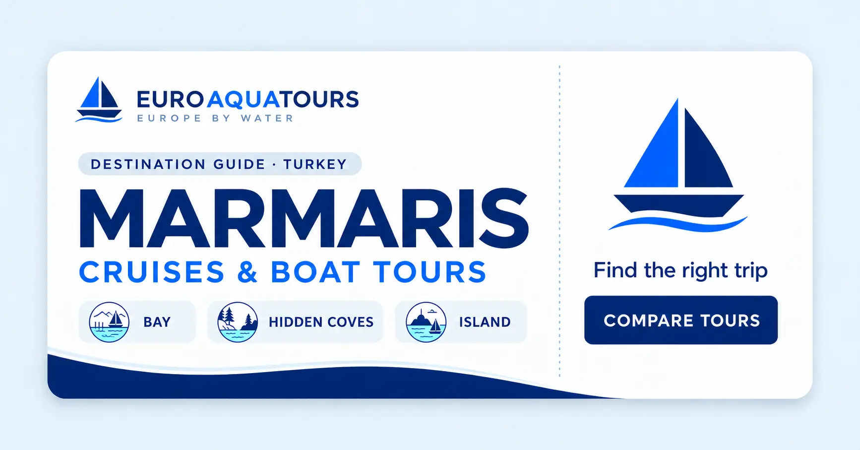 Marmaris boat tours with bay scenery, hidden coves and nearby islands