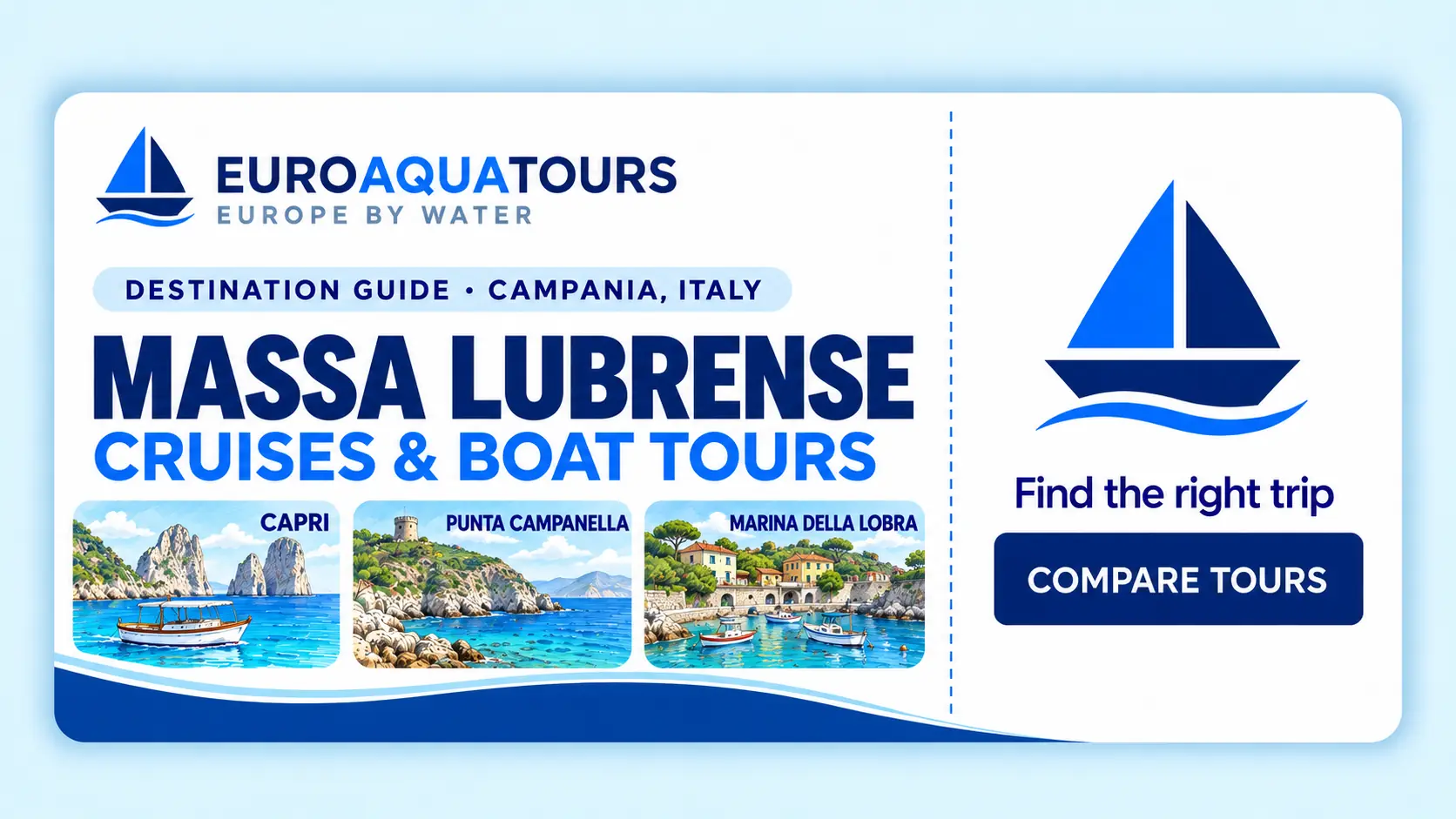 Massa Lubrense boat tours with Capri, Punta Campanella and Marina della Lobra