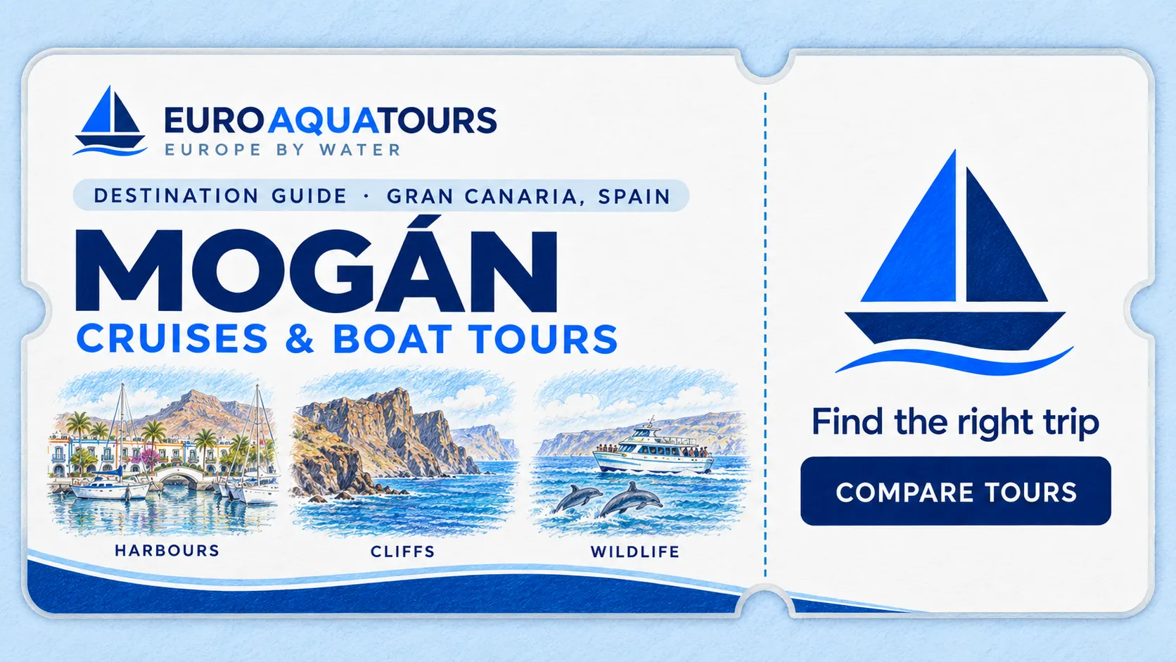 Mogán boat tours with harbours, volcanic cliffs and Atlantic wildlife