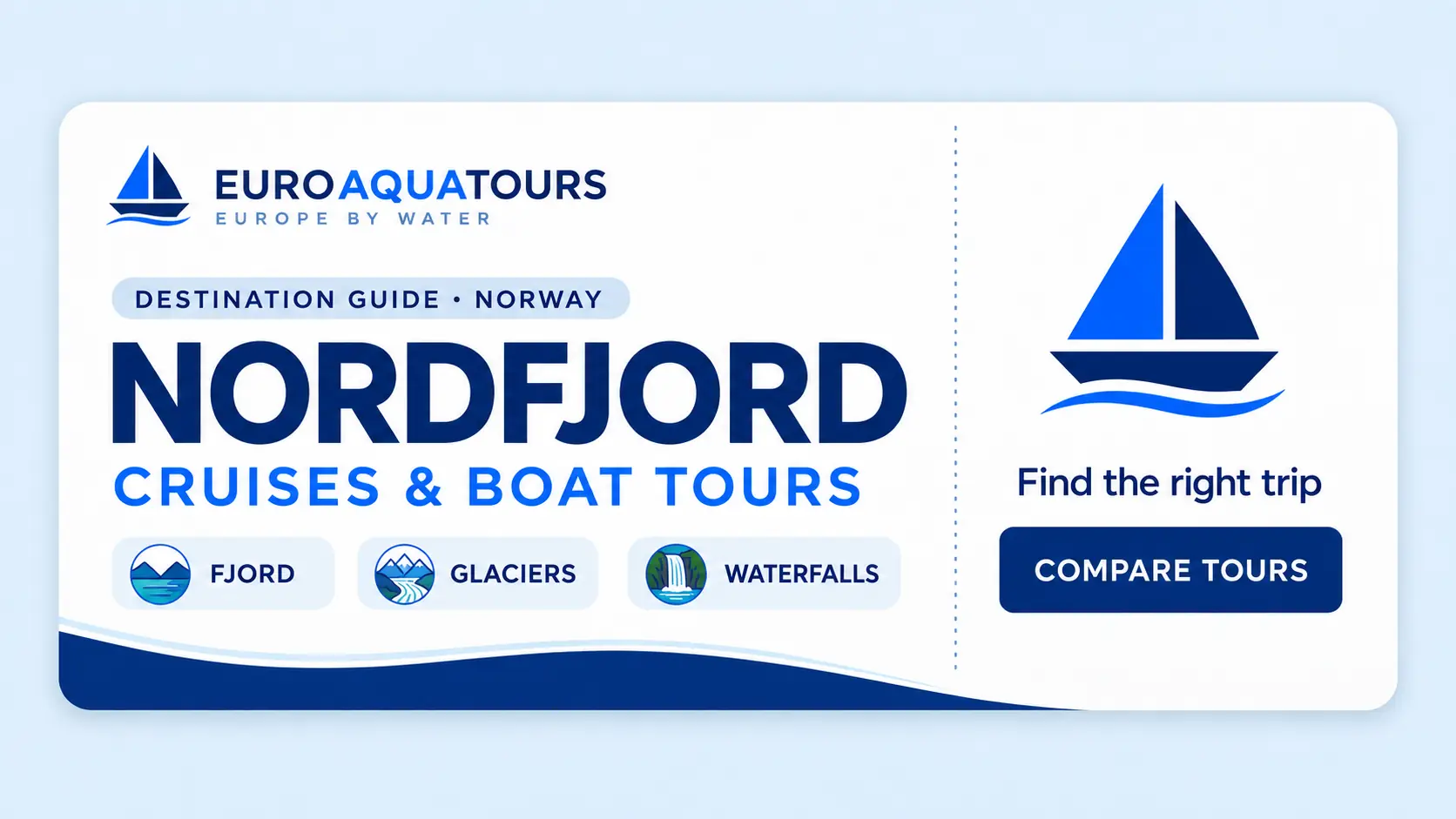 Nordfjord boat tours with fjord scenery, glaciers and waterfalls