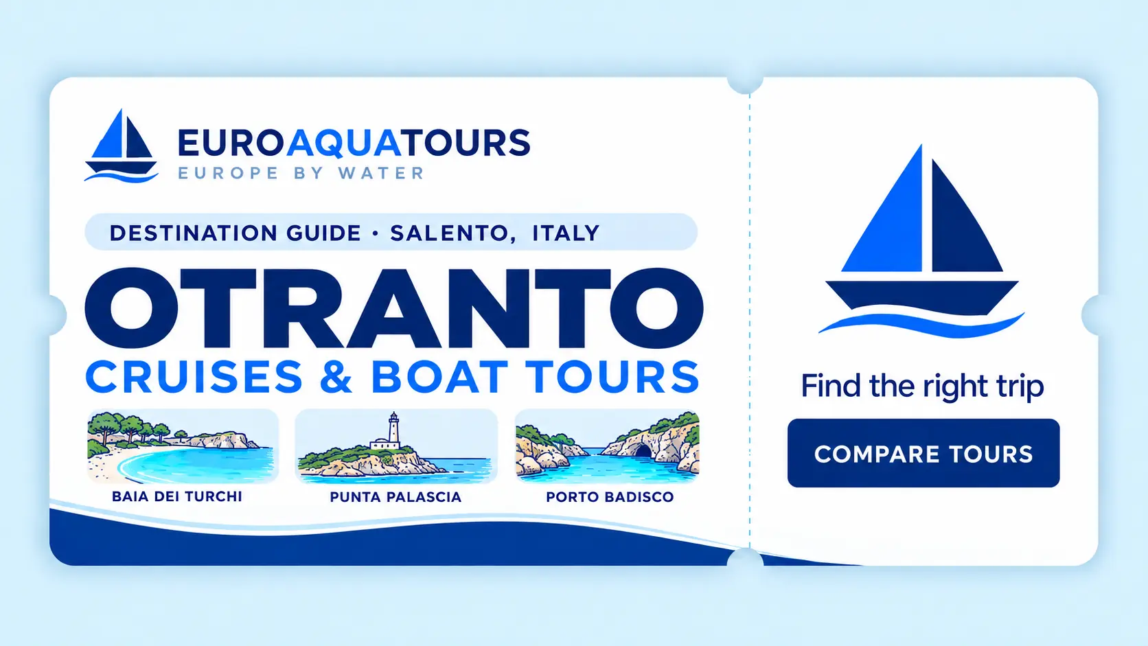 Otranto boat tours with Baia dei Turchi, Punta Palascia and Porto Badisco coastal scenery