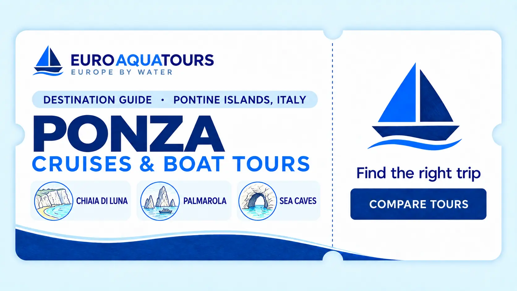 Ponza boat tours with Chiaia di Luna, Palmarola and sea caves