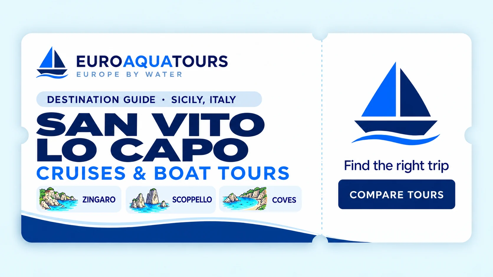 San Vito Lo Capo boat tours with Zingaro coast, Scopello sea stacks and coves