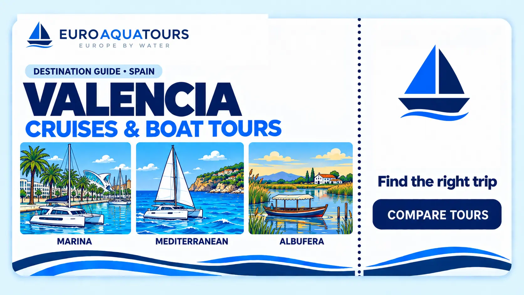Valencia boat tours with marina views, Mediterranean sailing and Albufera lagoon