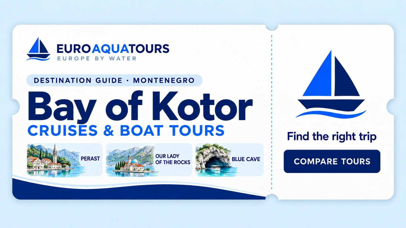 Bay of Kotor destination guide with Perast, Our Lady of the Rocks and Blue Cave