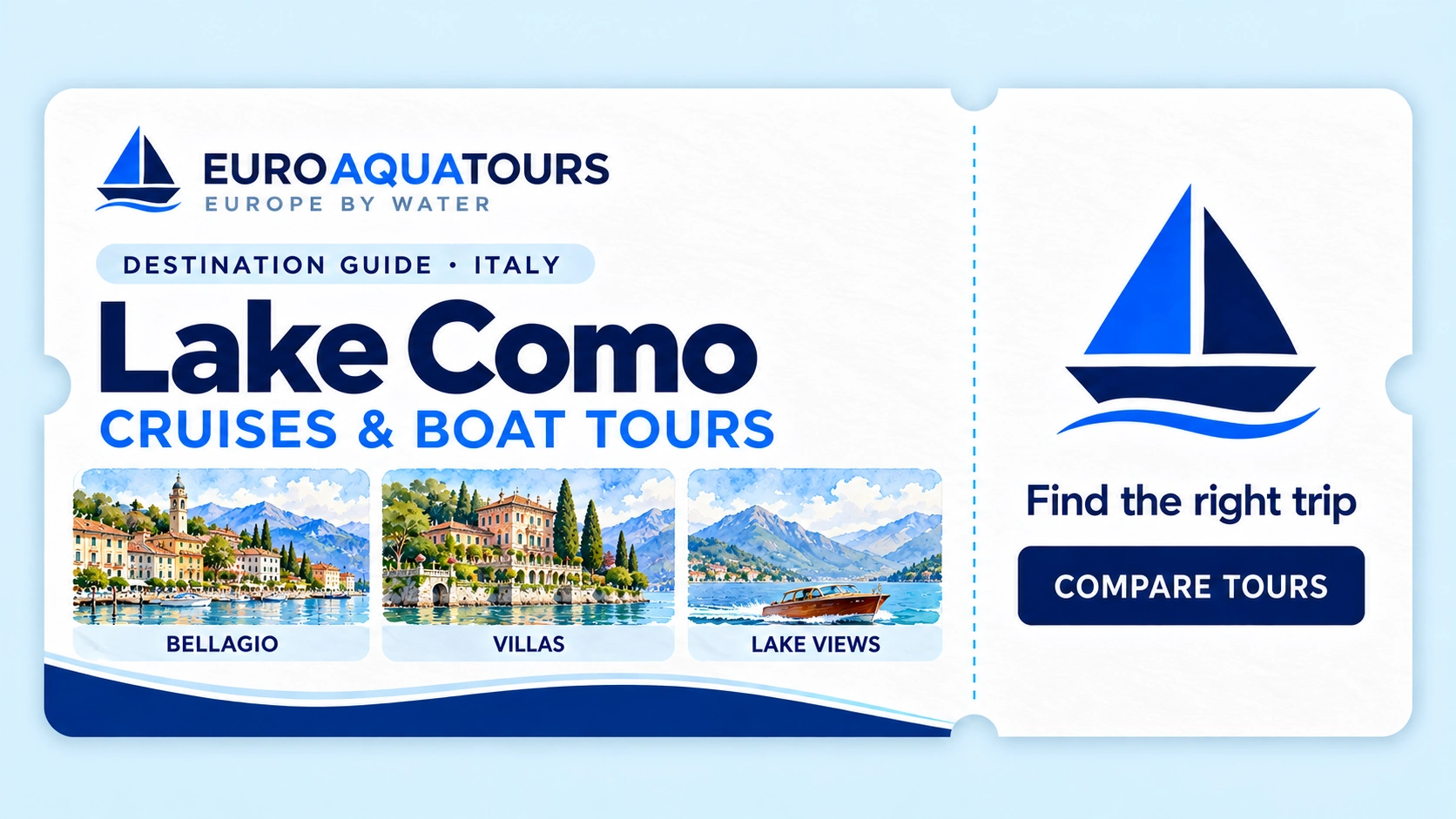 Lake Como destination guide with Bellagio, lakeside villas and mountain views